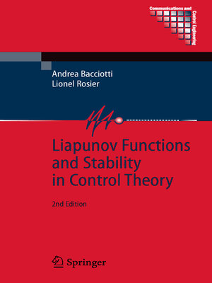 cover image of Liapunov Functions and Stability in Control Theory